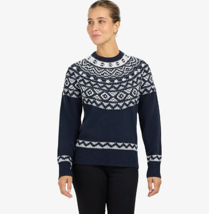 BRP Women's Fair Isle Sweater Dark Navy