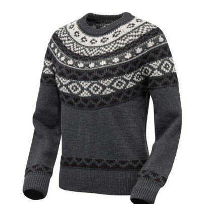 BRP Women's Fair Isle Sweater Grey